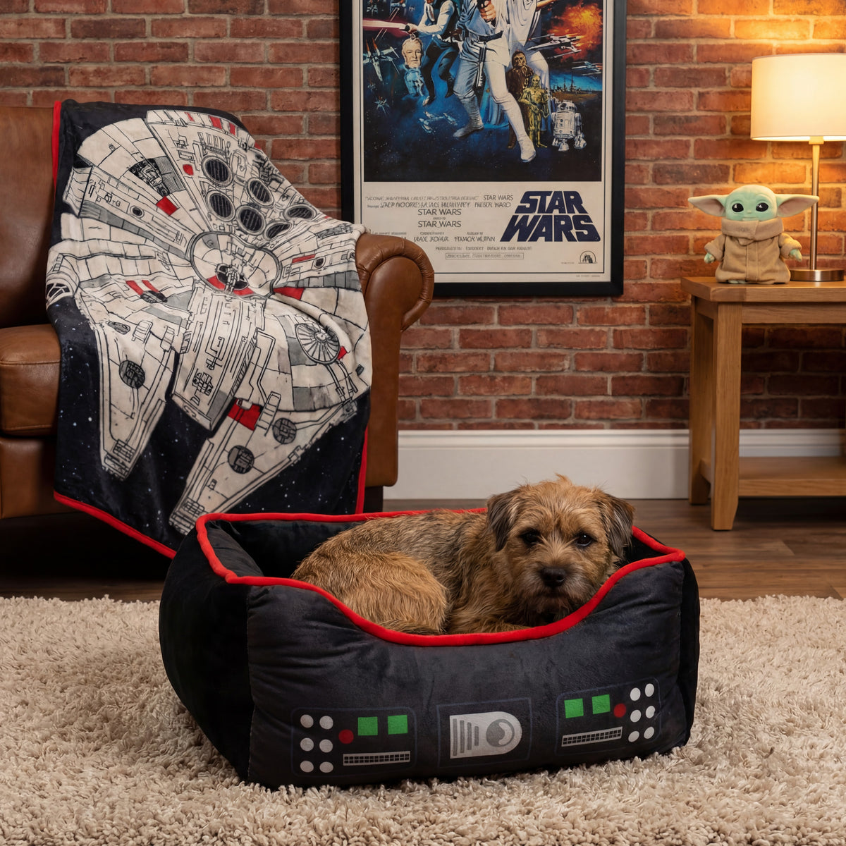 Pet Bed - Star Wars Darth Vader Bounding Black Red Black Pet Beds Star Wars