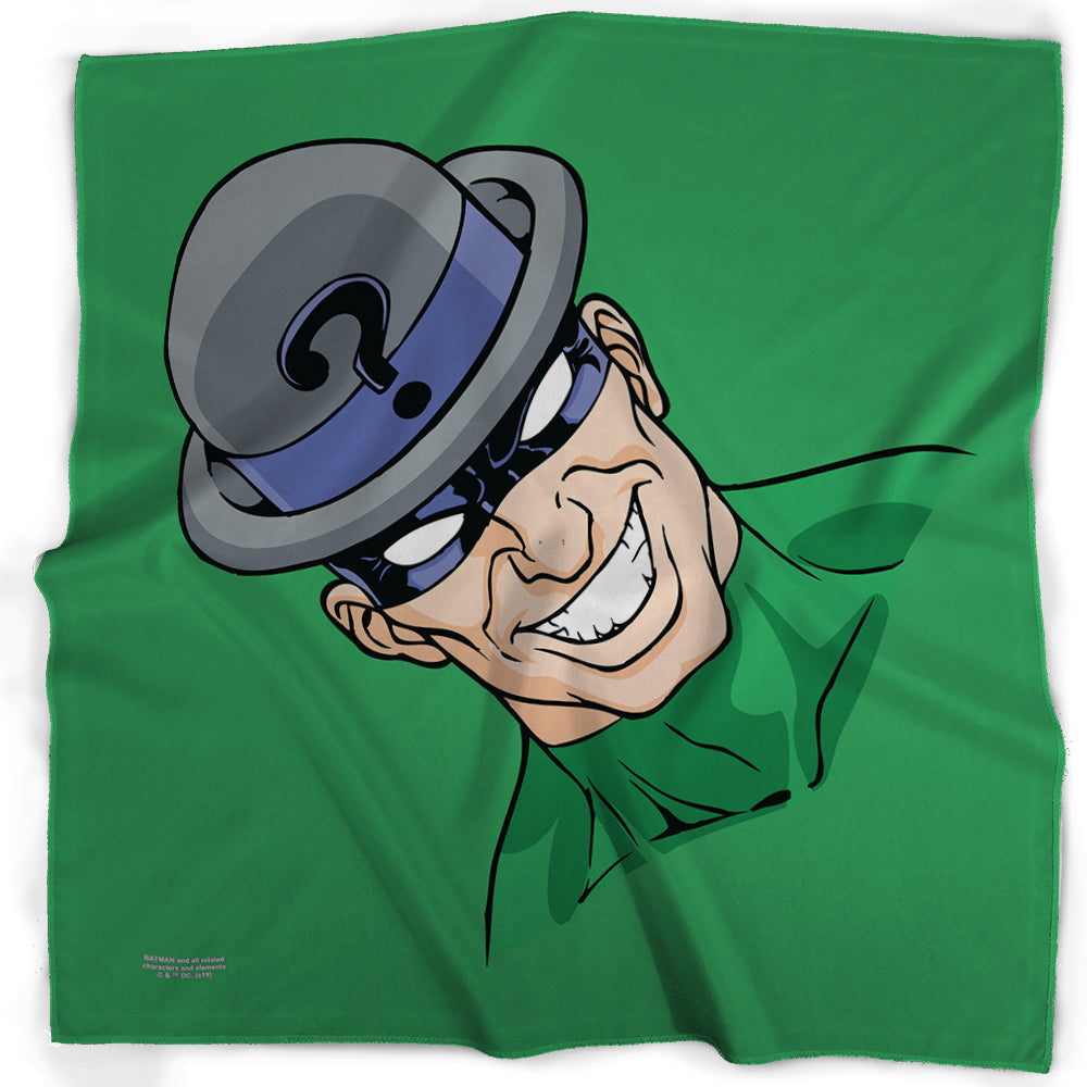 Bandana - Riddler Smiling Face Green Bandanas DC Comics