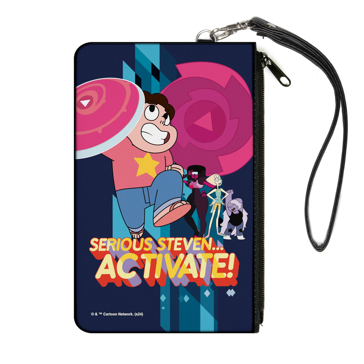 Canvas Zipper Wallet - LARGE - Steven Universe SERIOUS STEVEN…ACTIVATE Group Pose Blues Canvas Zipper Wallets Steven Universe