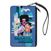 Canvas Zipper Wallet - LARGE - Steven Universe LADIES LOVE A HERO Group Pose Blues Canvas Zipper Wallets Steven Universe