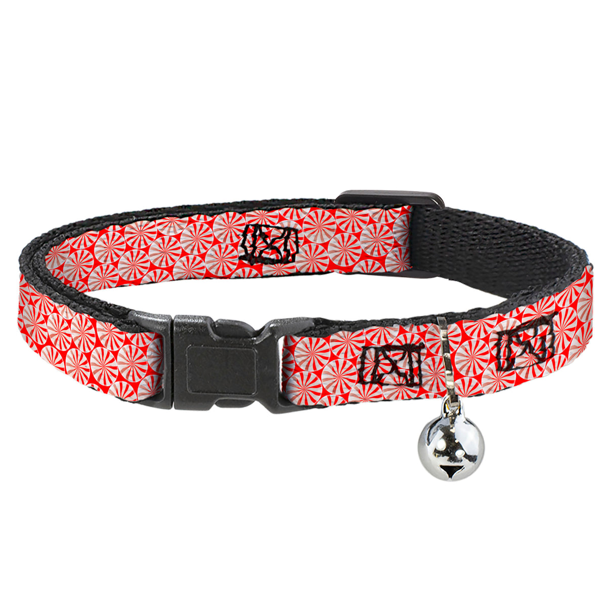 Cat Collar Breakaway - Peppermint Candies Cat Collars Breakaway Side Release Buckle-Down