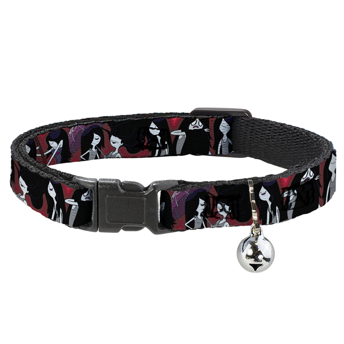 Breakaway Cat Collar with Bell - Adventure Time Marceline Poses Collage Reds Cat Collars Breakaway Side Release Adventure Time