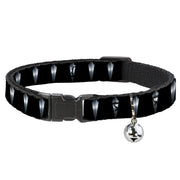 Cat Collar Breakaway - Black Panther Tooth Necklace Black Silvers Cat Collars Breakaway Side Release Marvel Comics