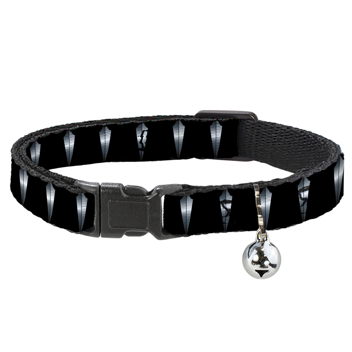 Cat Collar Breakaway - Black Panther Tooth Necklace Black Silvers Cat Collars Breakaway Side Release Marvel Comics