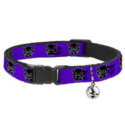 Cat Collar Breakaway - Black Panther Avengers Icon Purple White Black Cat Collars Breakaway Side Release Marvel Comics