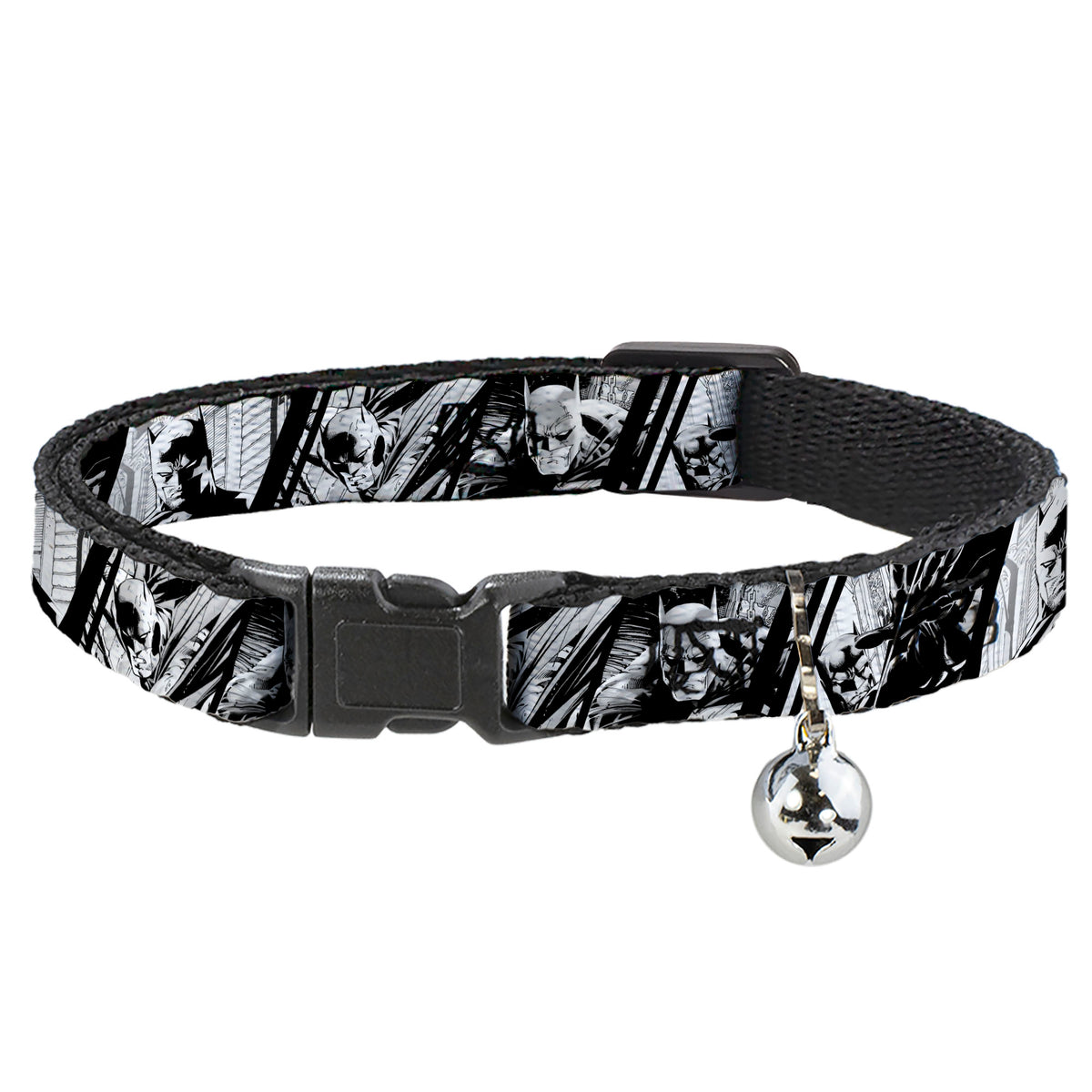 Breakaway Cat Collar with Bell - Batman Hush Pose Sketches Black/White Cat Collars Breakaway Side Release DC Comics