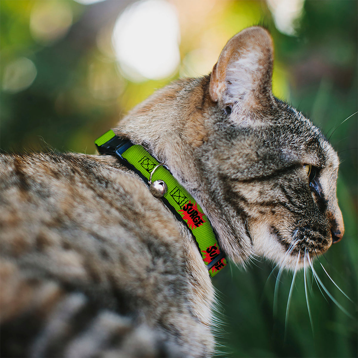 Breakaway Cat Collar with Bell - SURGE Logo Yellow/Red/Black Cat Collars Breakaway Side Release Coca-Cola