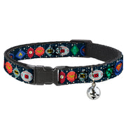 Cat Collar Breakaway with Bell - DC Comics Justice League Holiday Ornament Icons and Stars Cat Collars Breakaway Side Release DC Comics