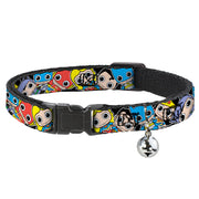 Cat Collar Breakaway - DC Mini Group Stacked Black Cat Collars Breakaway Side Release DC Comics