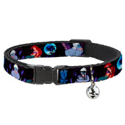 Cat Collar Breakaway - The Little Mermaid Ariel & Ursula Scenes Cat Collars Breakaway Side Release Disney
