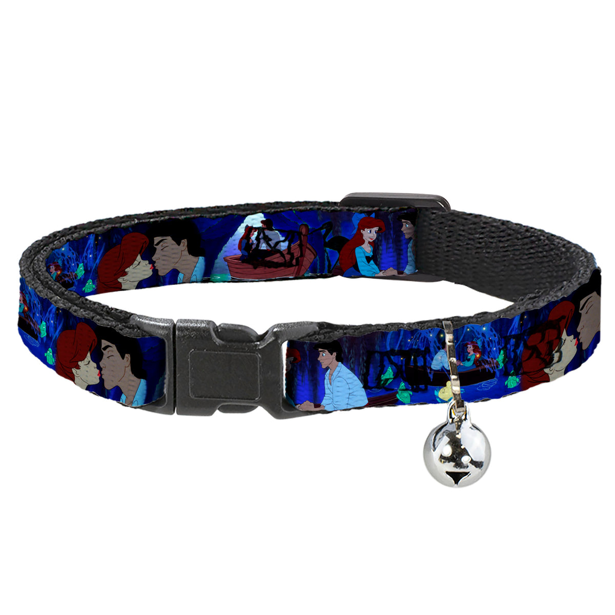 Cat Collar Breakaway - The Little Mermaid Ariel & Eric Boat Scenes Cat Collars Breakaway Side Release Disney