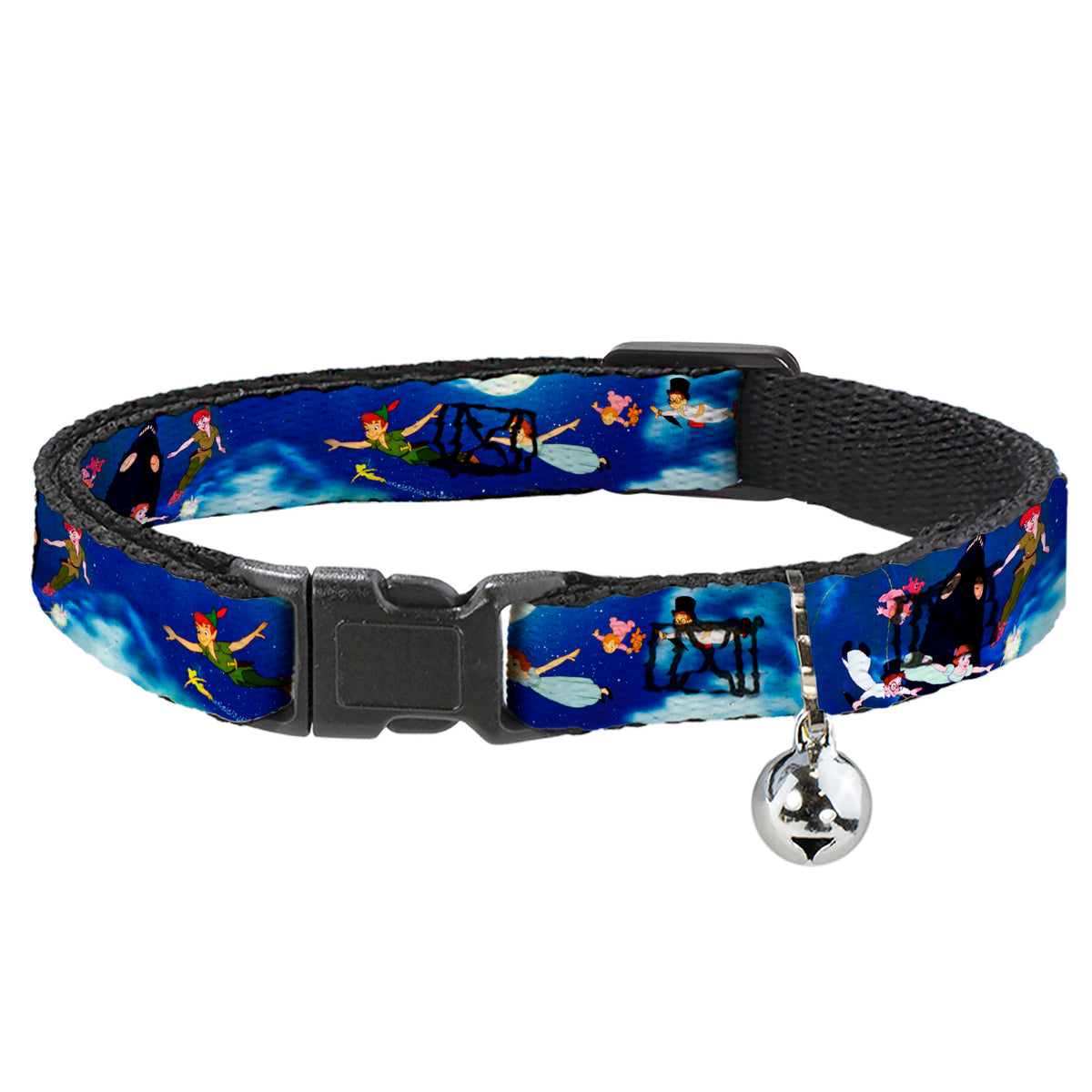 Cat Collar Breakaway - Peter Pan Flying Scene Cat Collars Breakaway Side Release Disney