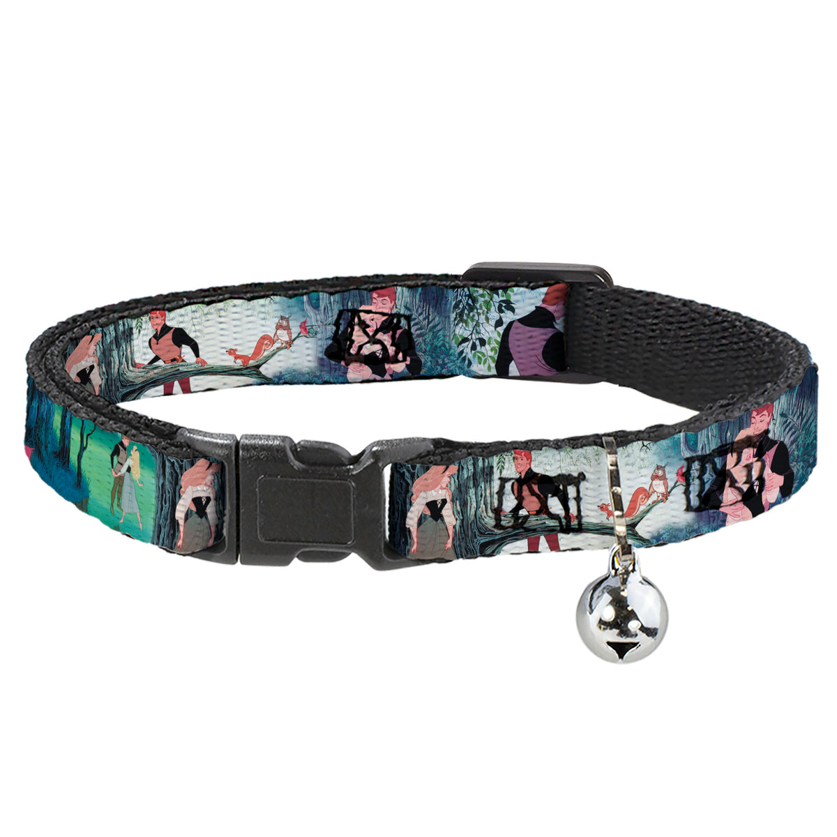 Cat Collar Breakaway - Sleeping Beauty Woods Scenes Cat Collars Breakaway Side Release Disney