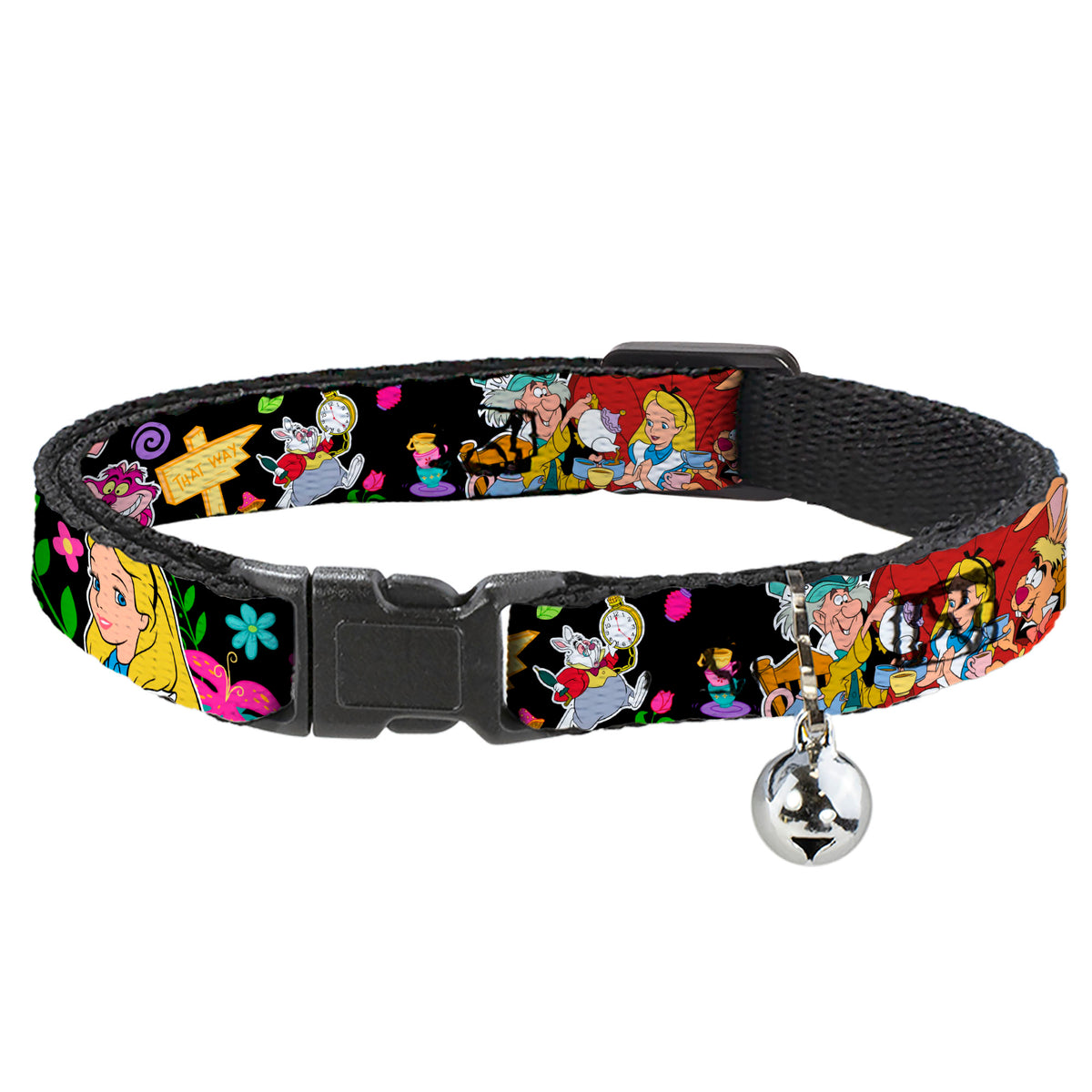 Cat Collar Breakaway - Alice's Encounters in Wonderland Cat Collars Breakaway Side Release Disney