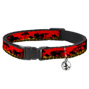 Cat Collar Breakaway - Mufasa & Simba JUST CAN'T WAIT TO BE KING Family Silhouette Cat Collars Breakaway Side Release Disney