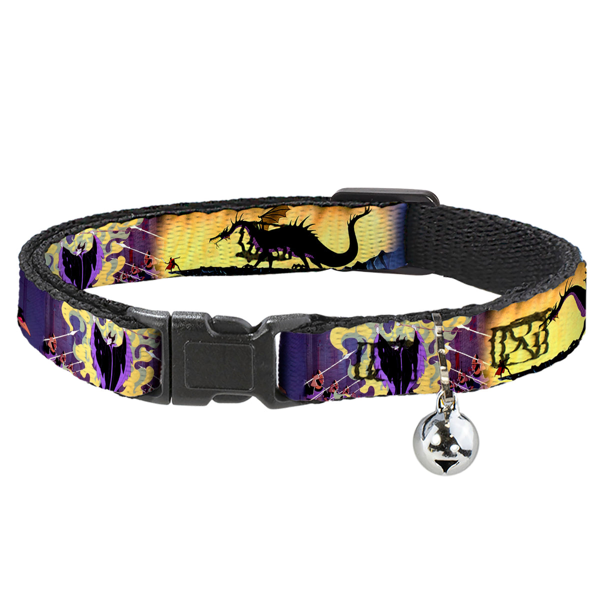Cat Collar Breakaway - Maleficent Poses Cat Collars Breakaway Side Release Disney