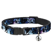 Cat Collar Breakaway - Buzz Lightyear Poses Galaxy Blues Cat Collars Breakaway Side Release Disney