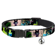 Cat Collar Breakaway - Princess Aurora & Maleficent Scenes Cat Collars Breakaway Side Release Disney