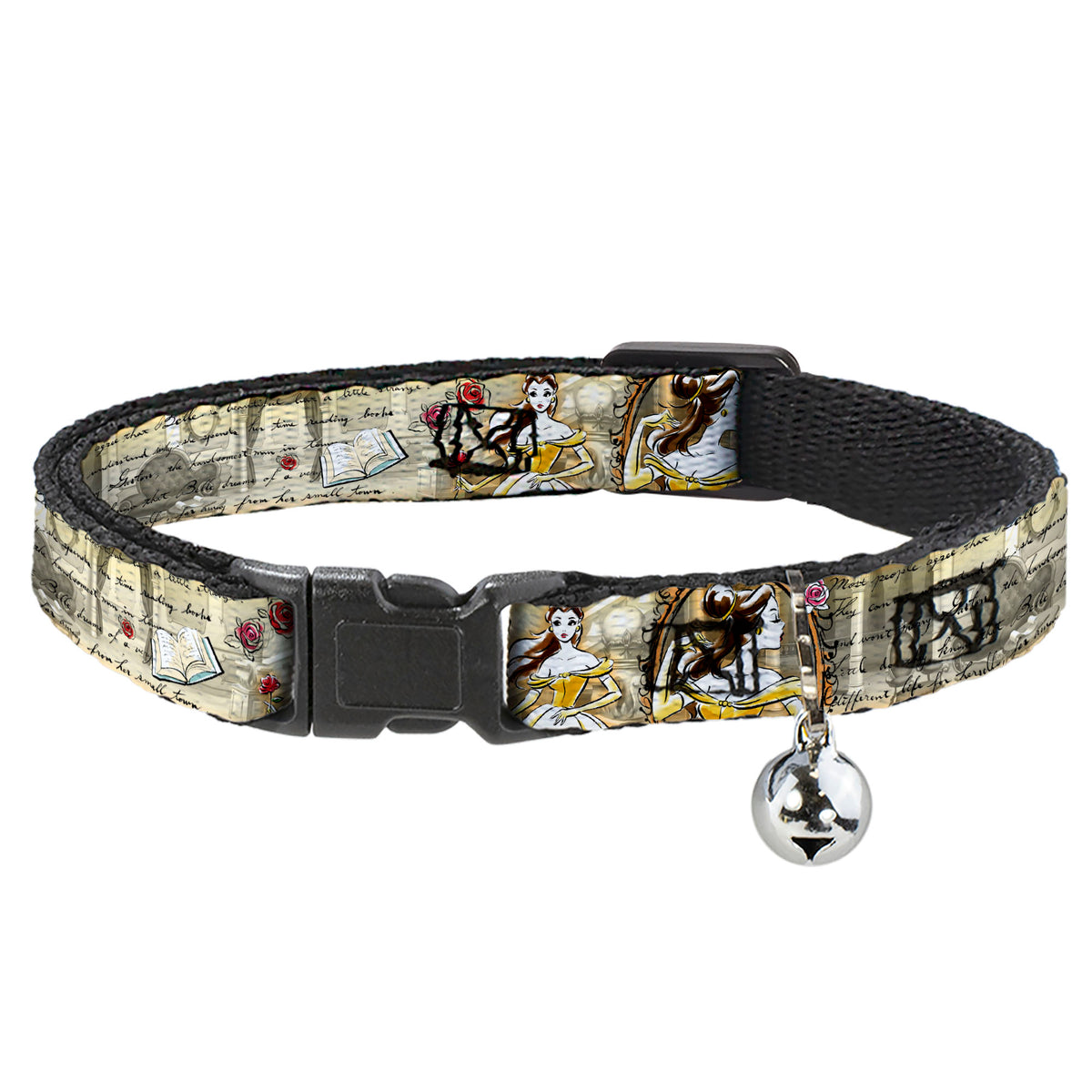 Cat Collar Breakaway - Belle Sketch Poses Story Script Cat Collars Breakaway Side Release Disney
