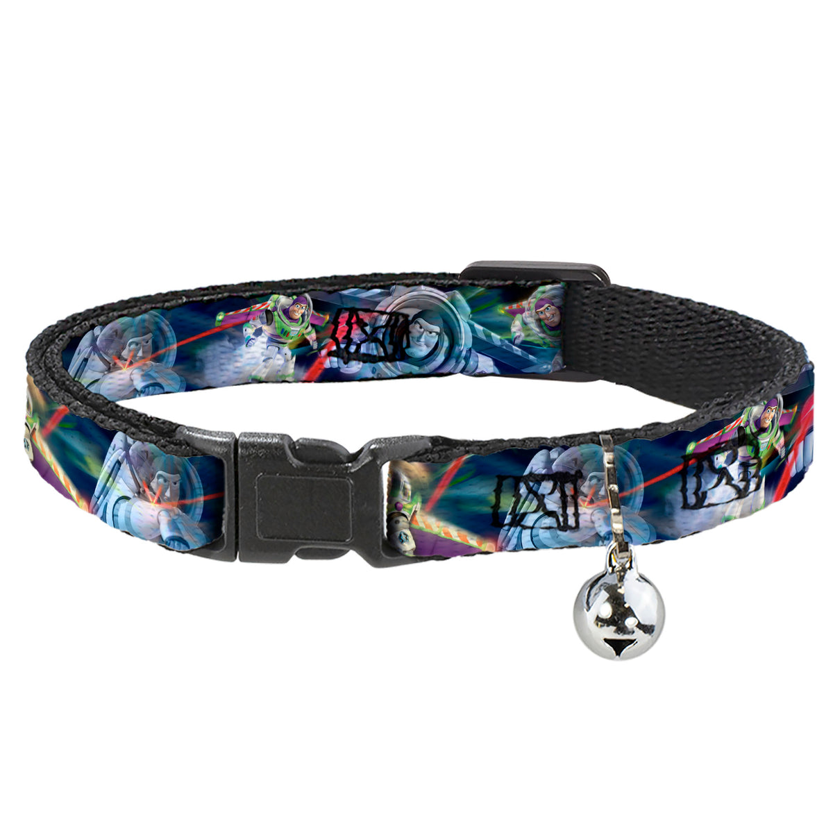 Cat Collar Breakaway - Buzz Lightyear Action Poses Stacked Cat Collars Breakaway Side Release Disney