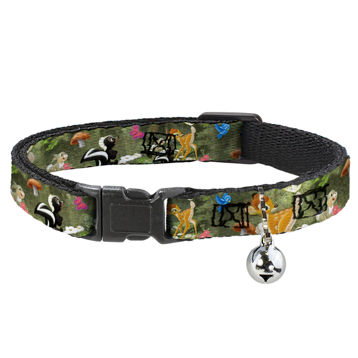 Cat Collar Breakaway - Bambi & Friends Scene Cat Collars Breakaway Side Release Disney