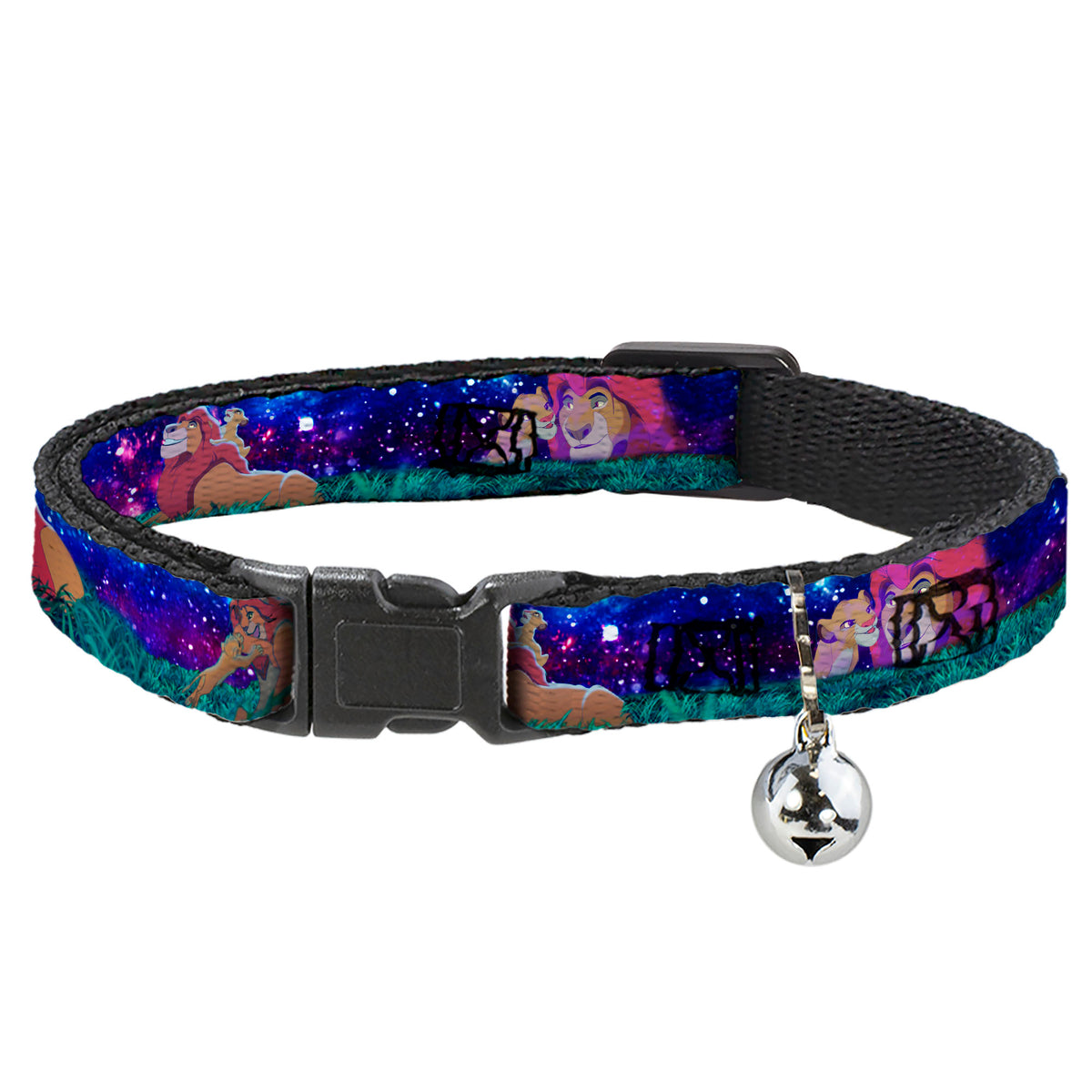 Cat Collar Breakaway - Mufasa & Simba Night Poses Cat Collars Breakaway Side Release Disney