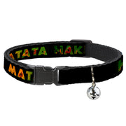Cat Collar Breakaway - HAKUNA MATATA Black Lion King Scenes Cat Collars Breakaway Side Release Disney