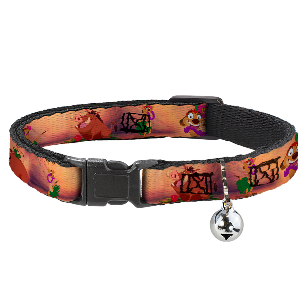 Cat Collar Breakaway - Timon & Pumba The Hula Song Poses Cat Collars Breakaway Side Release Disney