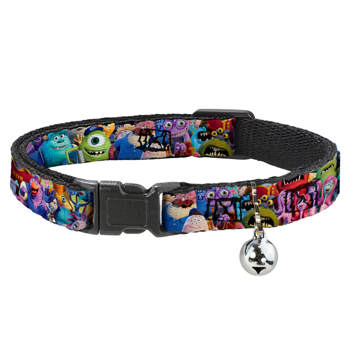 Cat Collar Breakaway - Monsters University Monsters Stacked Cat Collars Breakaway Side Release Disney