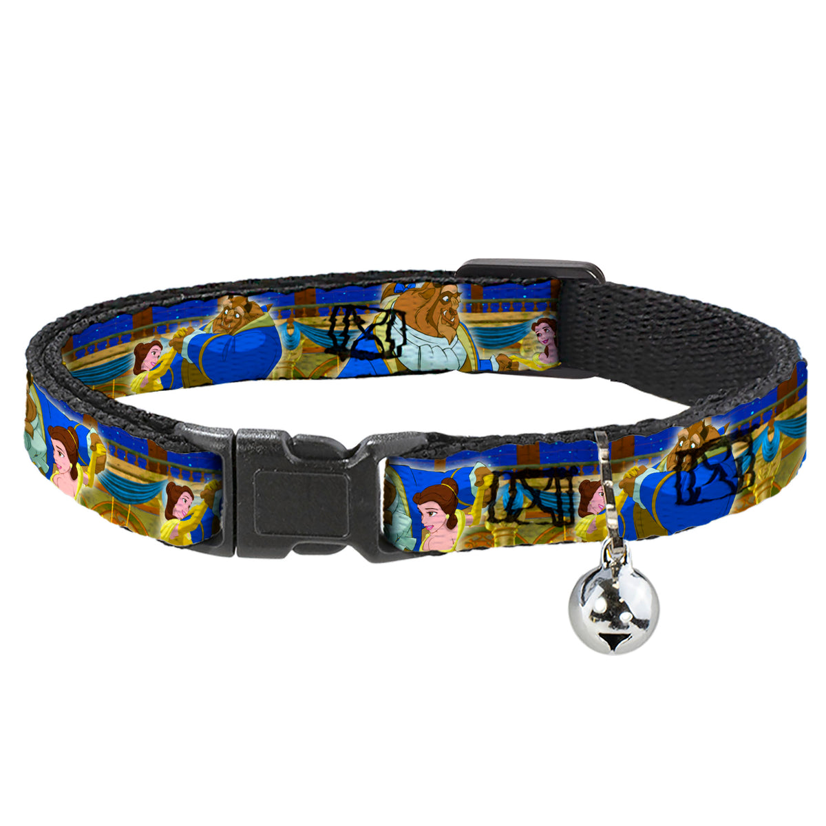 Cat Collar Breakaway - Beast & Belle Ball Scene Poses Cat Collars Breakaway Side Release Disney