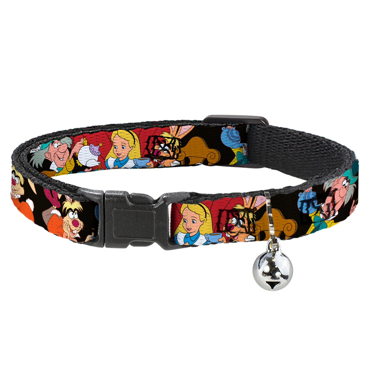 Cat Collar Breakaway - Mad Hatter's Tea Party Poses Cat Collars Breakaway Side Release Disney