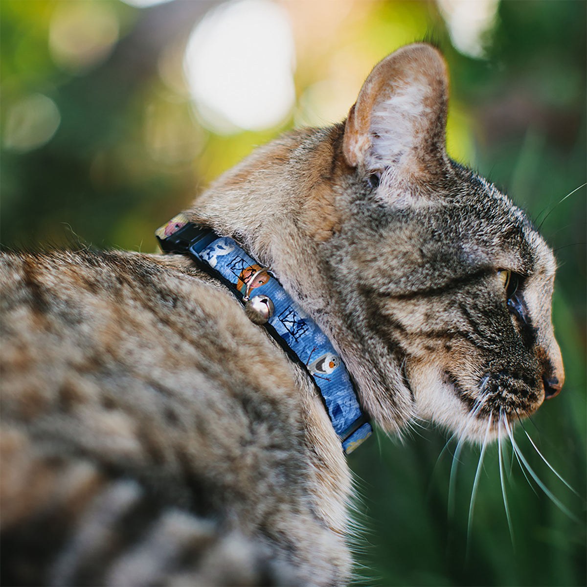 Cat Collar Breakaway - Frozen Character Poses Blues Cat Collars Breakaway Side Release Disney