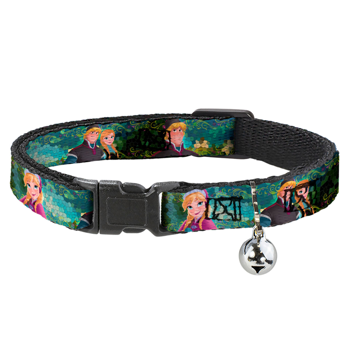 Cat Collar Breakaway - Anna & Hans Anna & Kristoff Poses Cat Collars Breakaway Side Release Disney