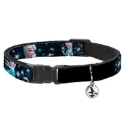 Cat Collar Breakaway - Elsa Poses PERFECT AND POWERFUL Blues White Cat Collars Breakaway Side Release Disney