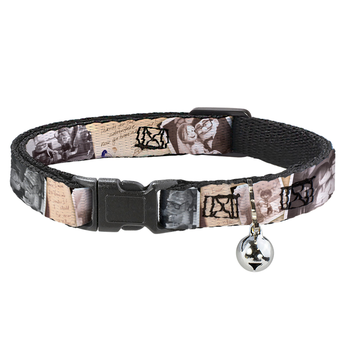 Breakaway Cat Collar with Bell - Up Adventure Book Snapshots/Post Cards Cat Collars Breakaway Side Release Disney