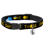 Cat Collar Breakaway - Joy Poses Rain ONE OF THOSE DAYS Black Gray Blues Yellow Cat Collars Breakaway Side Release Disney
