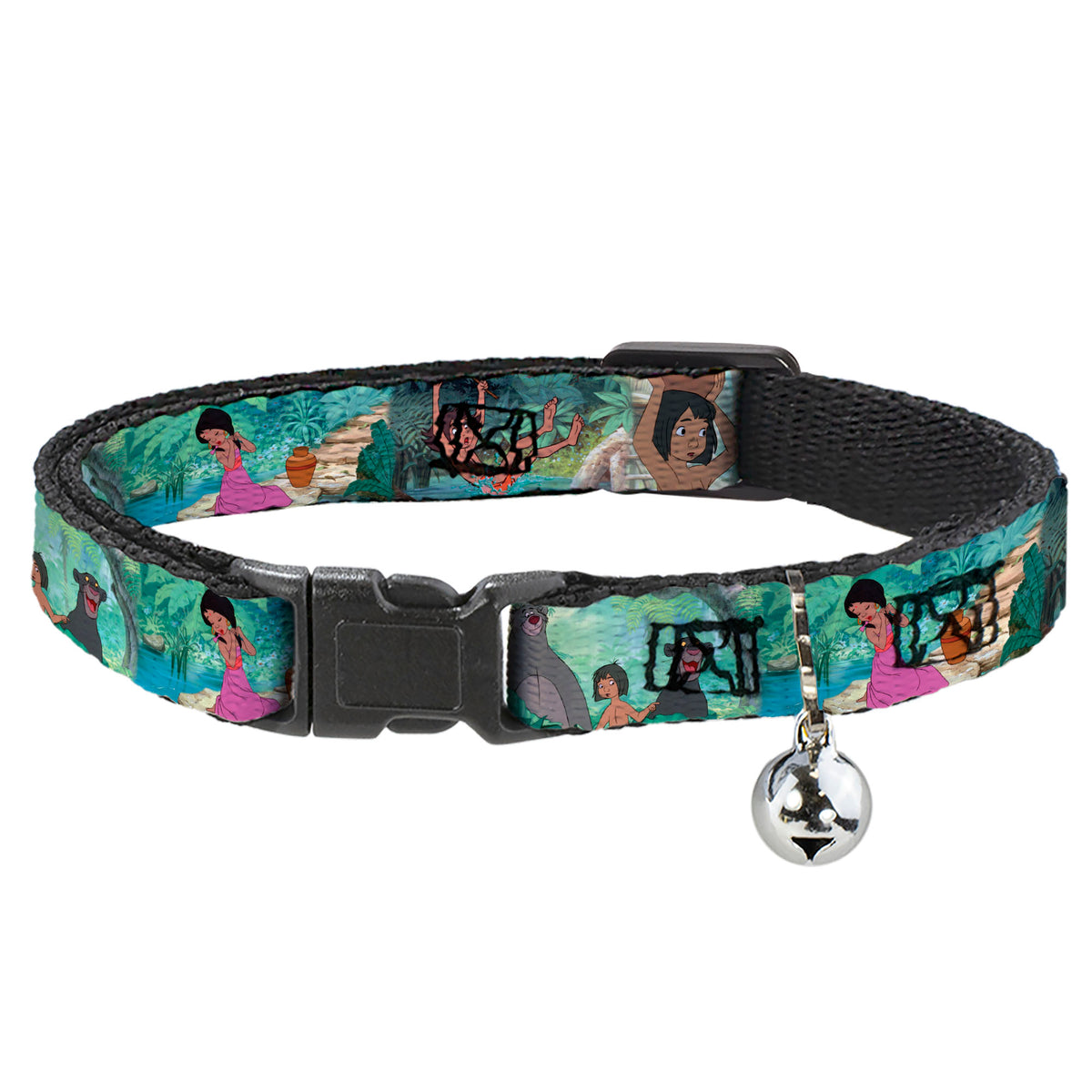 Cat Collar Breakaway - The Jungle Book Scenes Cat Collars Breakaway Side Release Disney