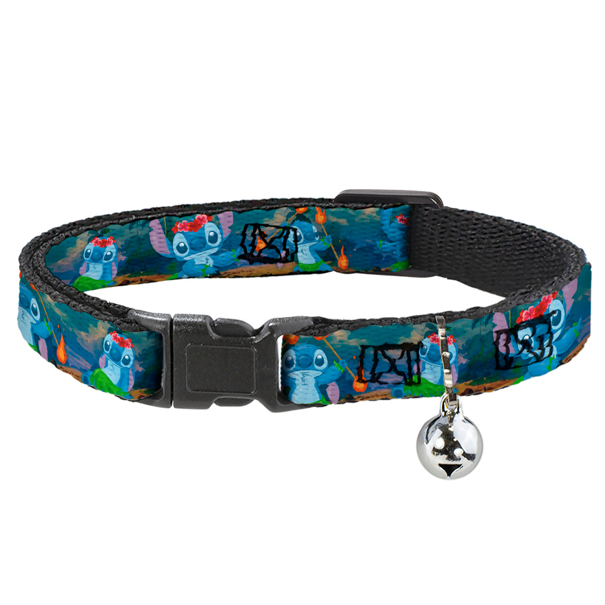 Cat Collar Breakaway - Stitch Hula Dance 5-Poses Cat Collars Breakaway Side Release Disney