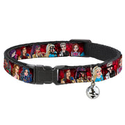 Cat Collar Breakaway - Descendants 11-Character Group Pose Reds Gray Cat Collars Breakaway Side Release Disney