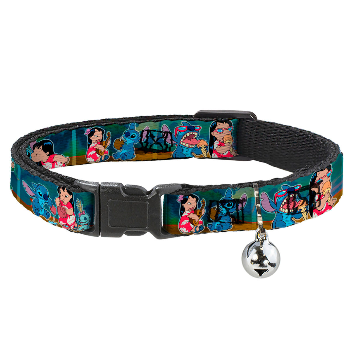 Cat Collar Breakaway - Lilo & Stitch 5-Scene Blocks Cat Collars Breakaway Side Release Disney