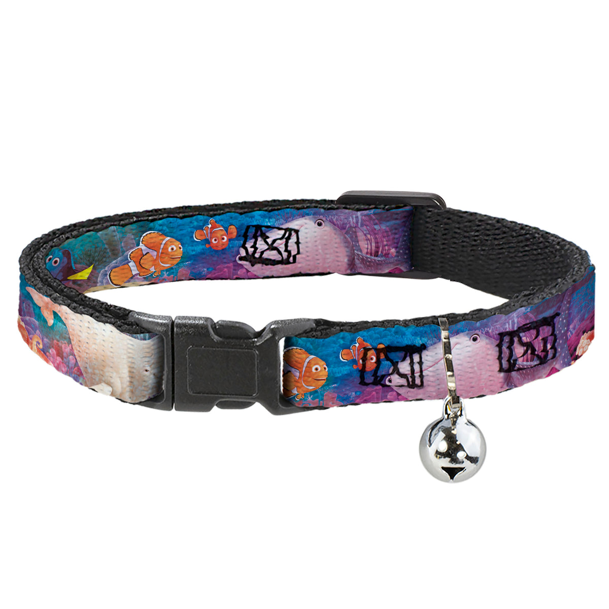 Cat Collar Breakaway - Dory & 5-Friends Under the Sea Cat Collars Breakaway Side Release Disney
