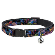 Cat Collar Breakaway - Dory 4-Hiding Poses Under the Sea Cat Collars Breakaway Side Release Disney