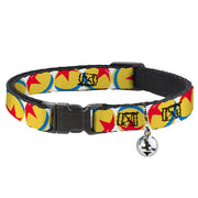 Cat Collar Breakaway - Disney Pixar Luxo Ball Repeat White Yellow Blue Red Cat Collars Breakaway Side Release Disney