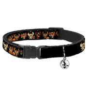 Cat Collar Breakaway with Bell - Lilo and Stitch Halloween Stitch Dress Up Poses Black Cat Collars Breakaway Side Release Disney