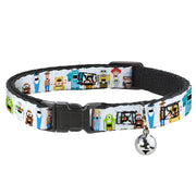 Cat Collar Breakaway with Bell - Pixar Holiday Collection Nutcracker Characters Lineup Stars White Blues Cat Collars Breakaway Side Release Disney
