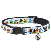 Cat Collar Breakaway with Bell - Pixar Holiday Collection Character Gifts Lineup Stars White Blues Cat Collars Breakaway Side Release Disney