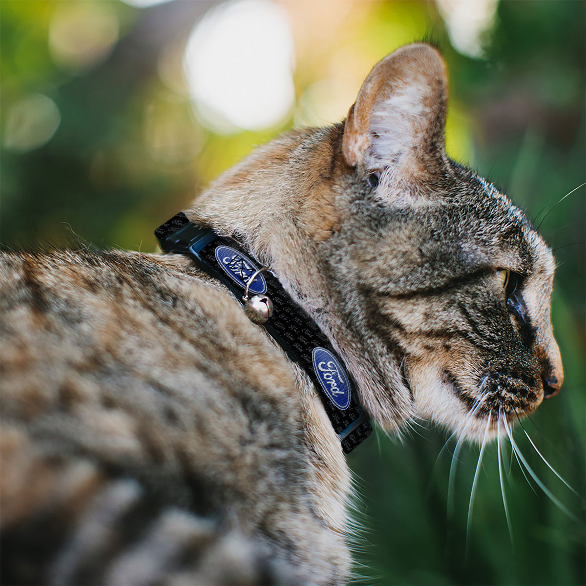 Cat Collar Breakaway - Ford Oval REPEAT w Text Cat Collars Breakaway Side Release Ford