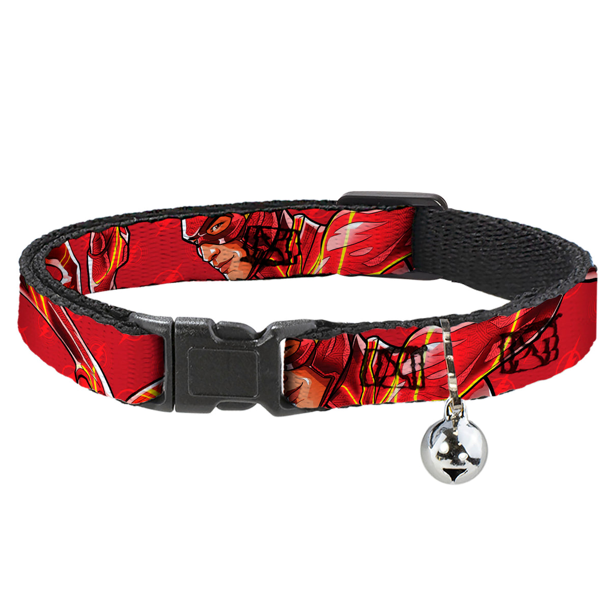Breakaway Cat Collar with Bell - The Flash 2023 2-Poses Close-Up Reds Cat Collars Breakaway Side Release DC Comics