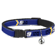 Breakaway Cat Collar with Bell - Chase Elliott #9 Car Scheme Blue/Yellow/White Cat Collars Breakaway Side Release Hendrick Motorsports