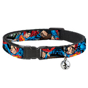 Cat Collar Breakaway - Superman Metropolis Face-Off Cat Collars Breakaway Side Release DC Comics
